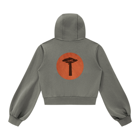 Women’s Vintage Wash Full Zip Hoodie