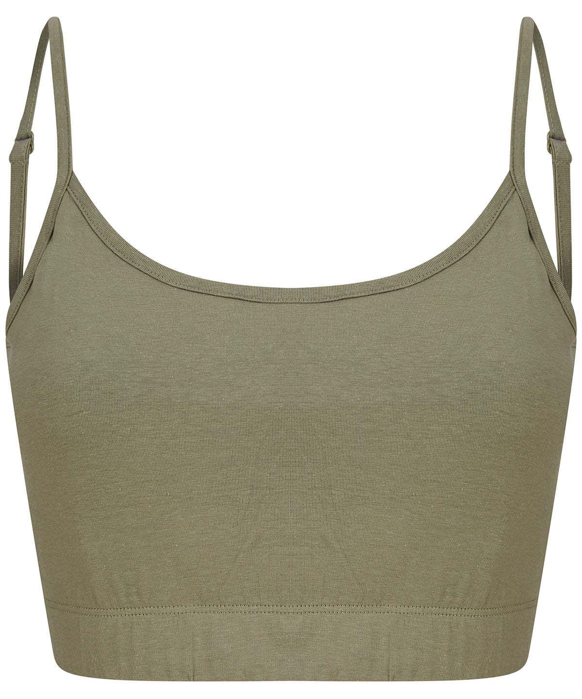 Haut cami court femme durable avec bretelles ajustables