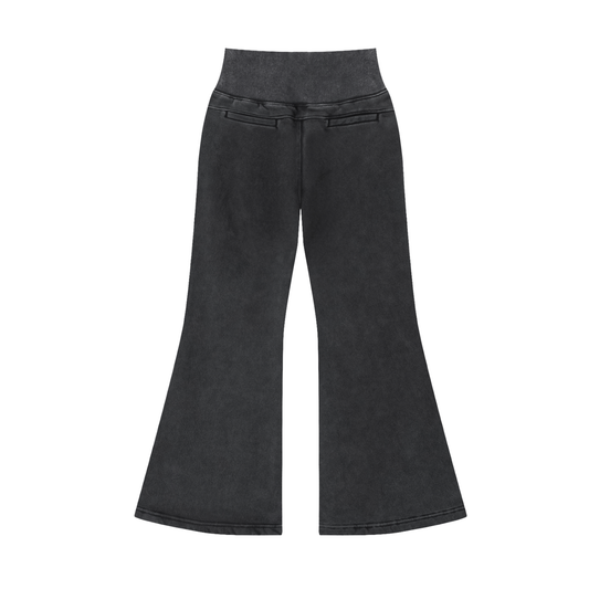 Galawa Vintage Washed Flared Fleece Pants