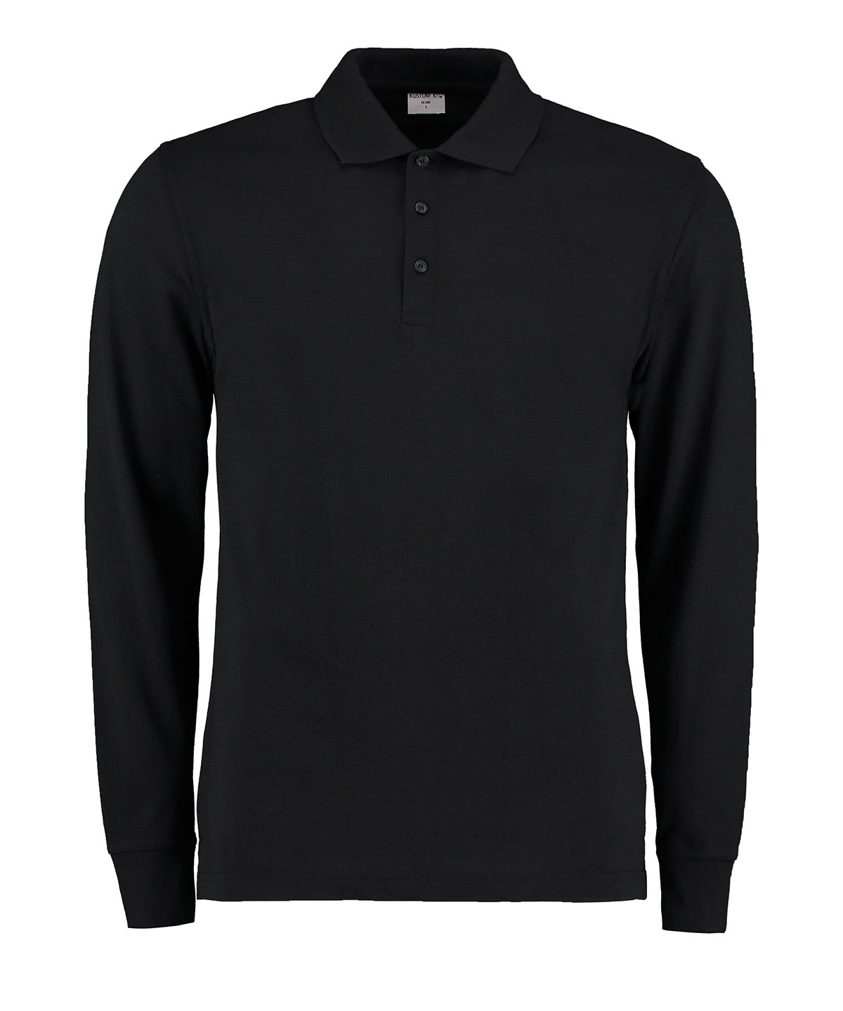Long-sleeved piqué polo shirt (classic fit)