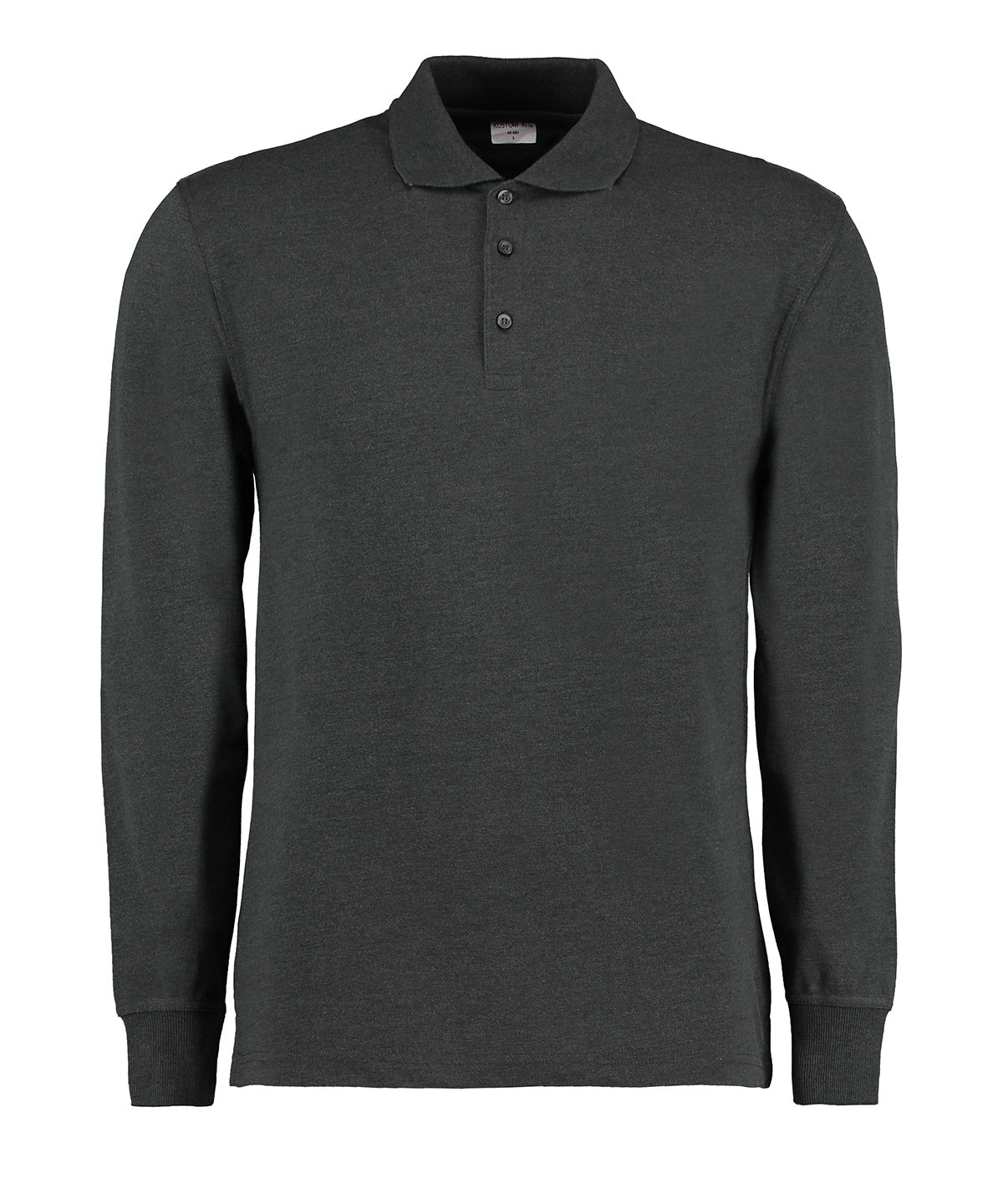 Long-sleeved piqué polo shirt (classic fit)