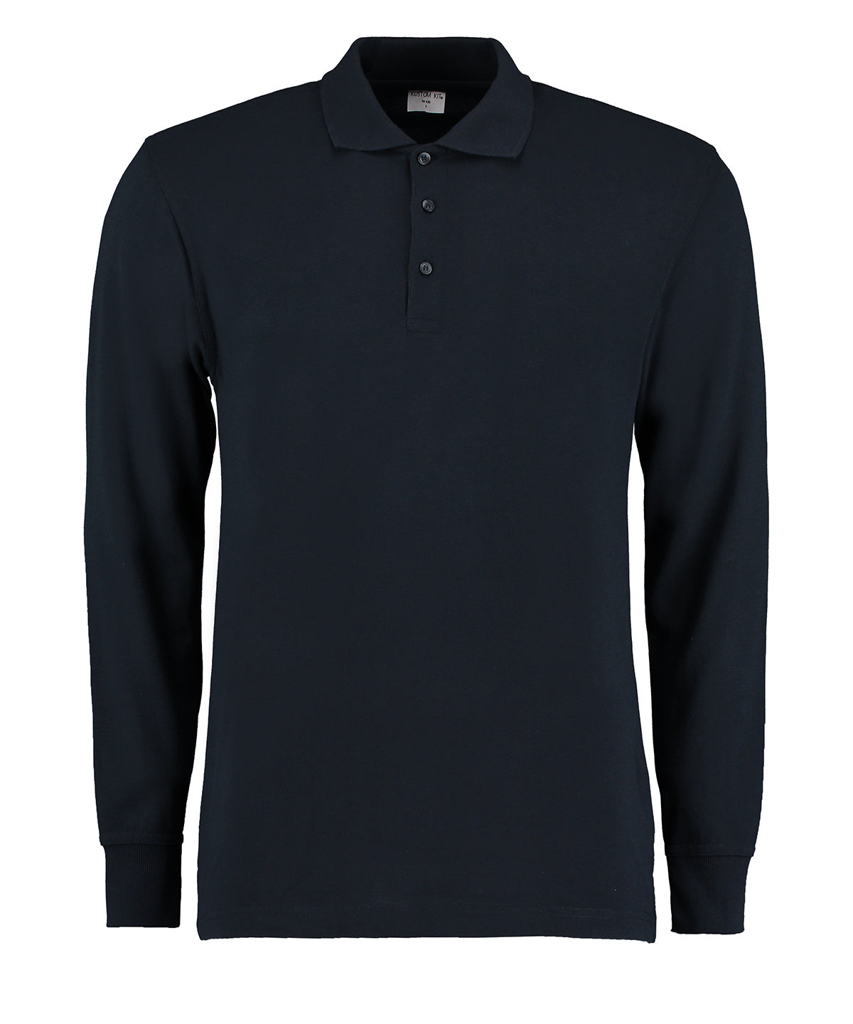 Long-sleeved piqué polo shirt (classic fit)