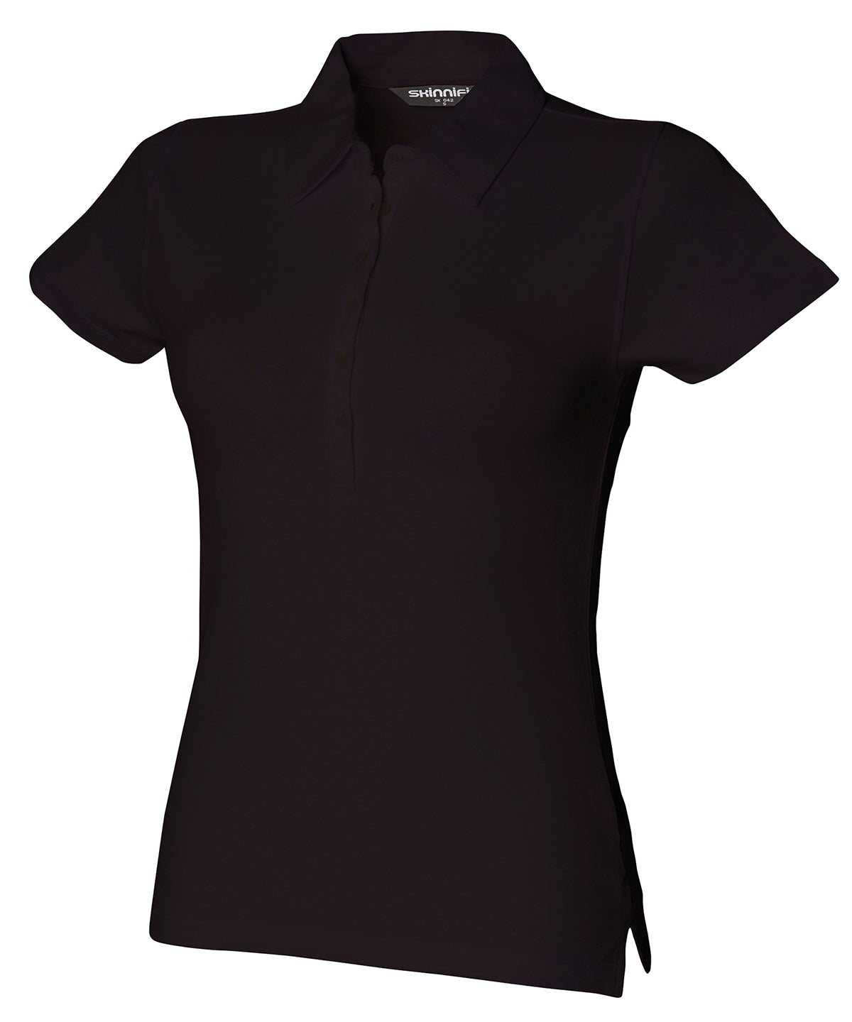 Polo for women with short sleeves, stretch.