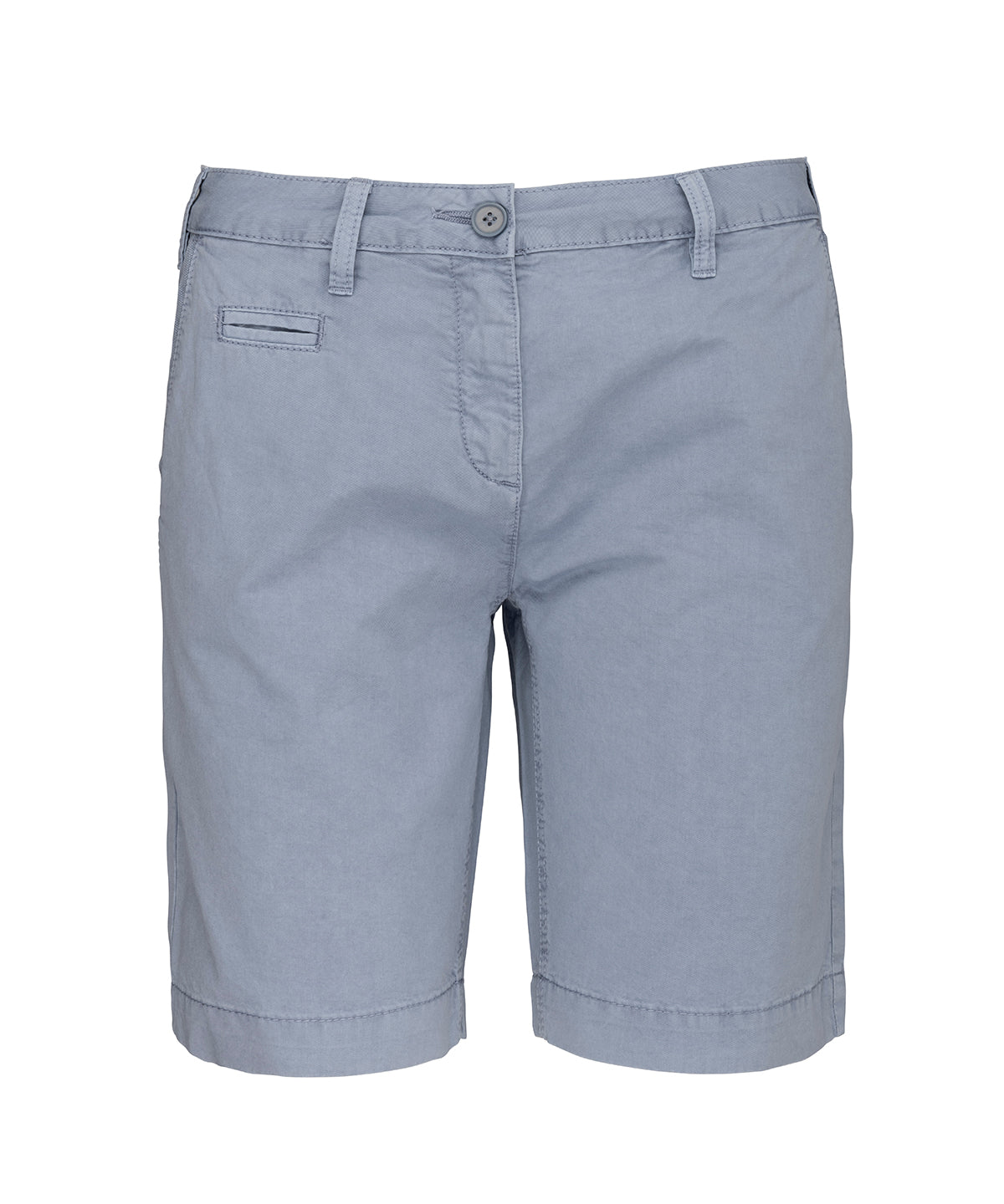 Bermuda shorts with washed effect for women