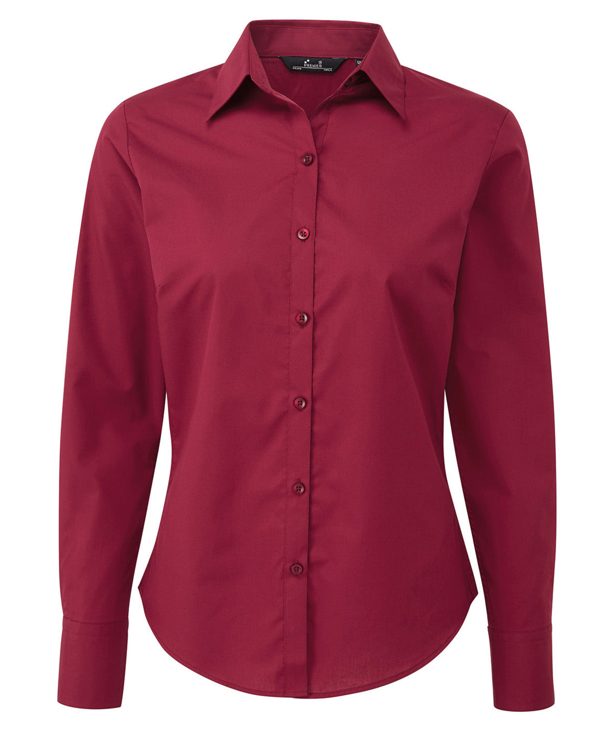 Women's poplin long sleeve blouse