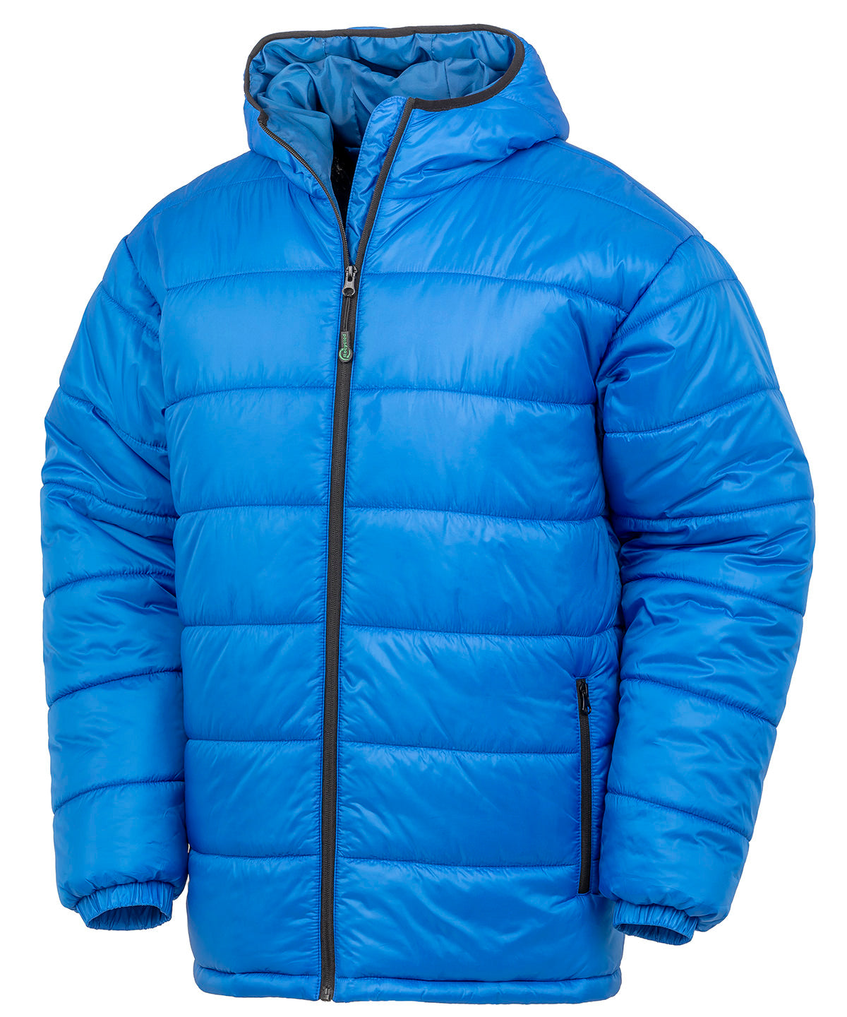 Parka matelassée unisexe à capuche en matière recyclée