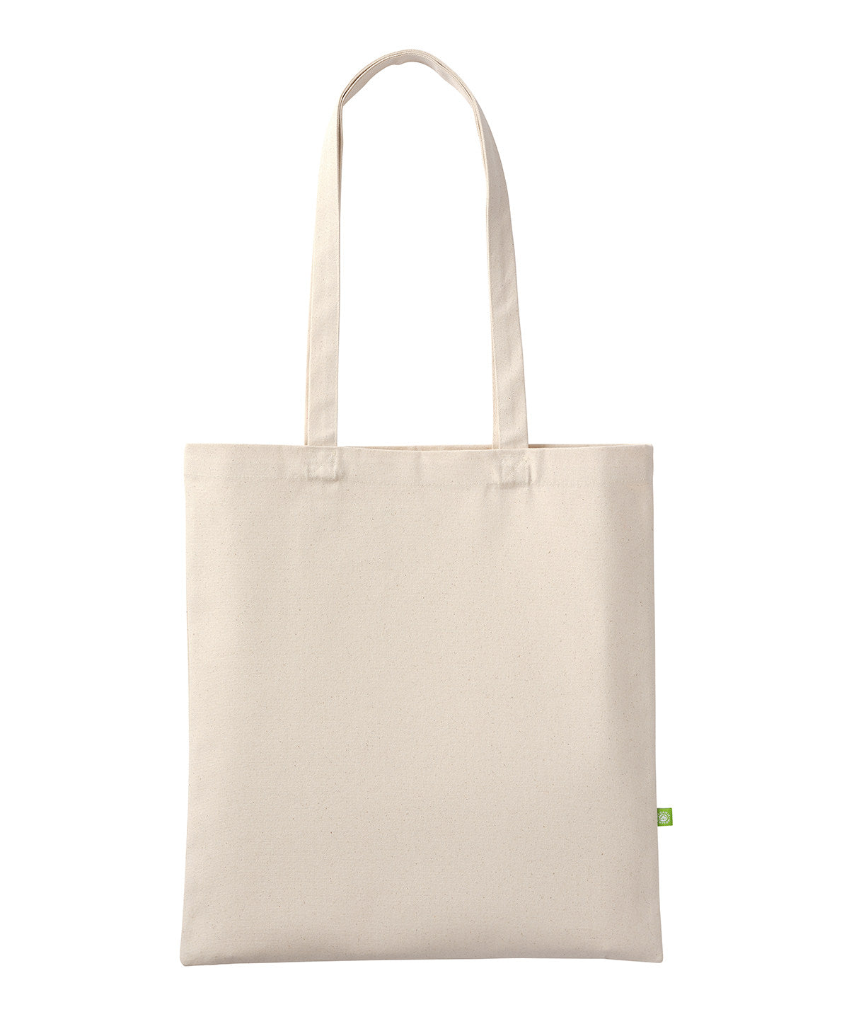 Premium organic canvas shopper long handle