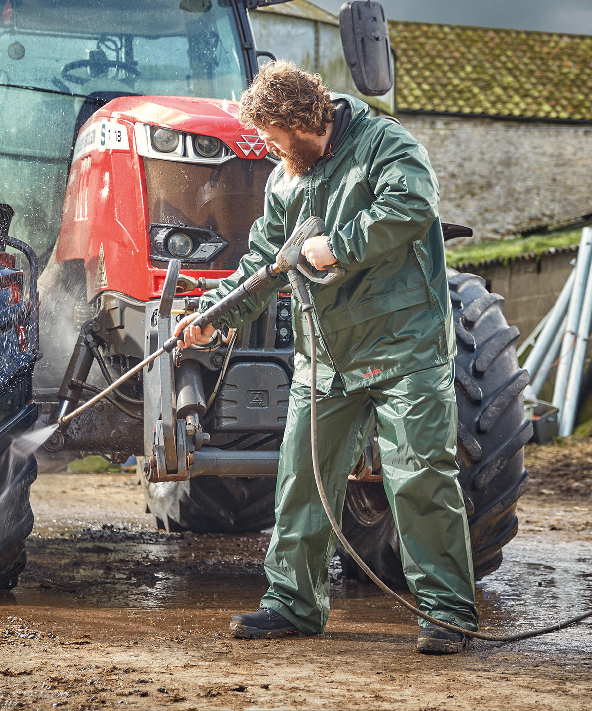 2-piece waterproof suit