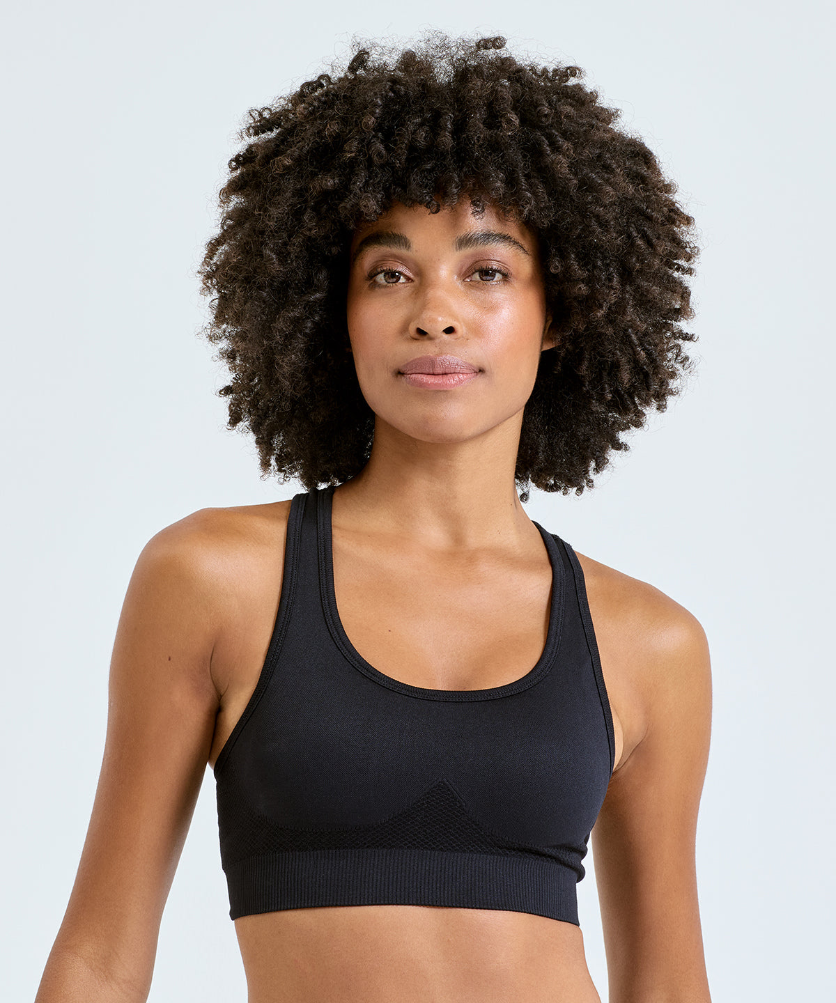 Tridri® seamless 3D fit" multi-sport sculpt solid colour bra"