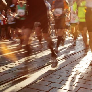 Course lors d'un triathlon.